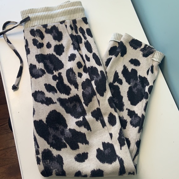 🇨🇦 TWENTY MONTREAL Hyper Reality Knit Leopard Jogger sz Small Woven Pant - Picture 11 of 16